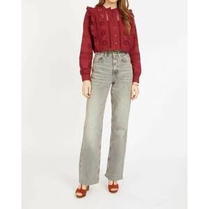 NEW CABALLERO nelly long sleeve top in cabernet